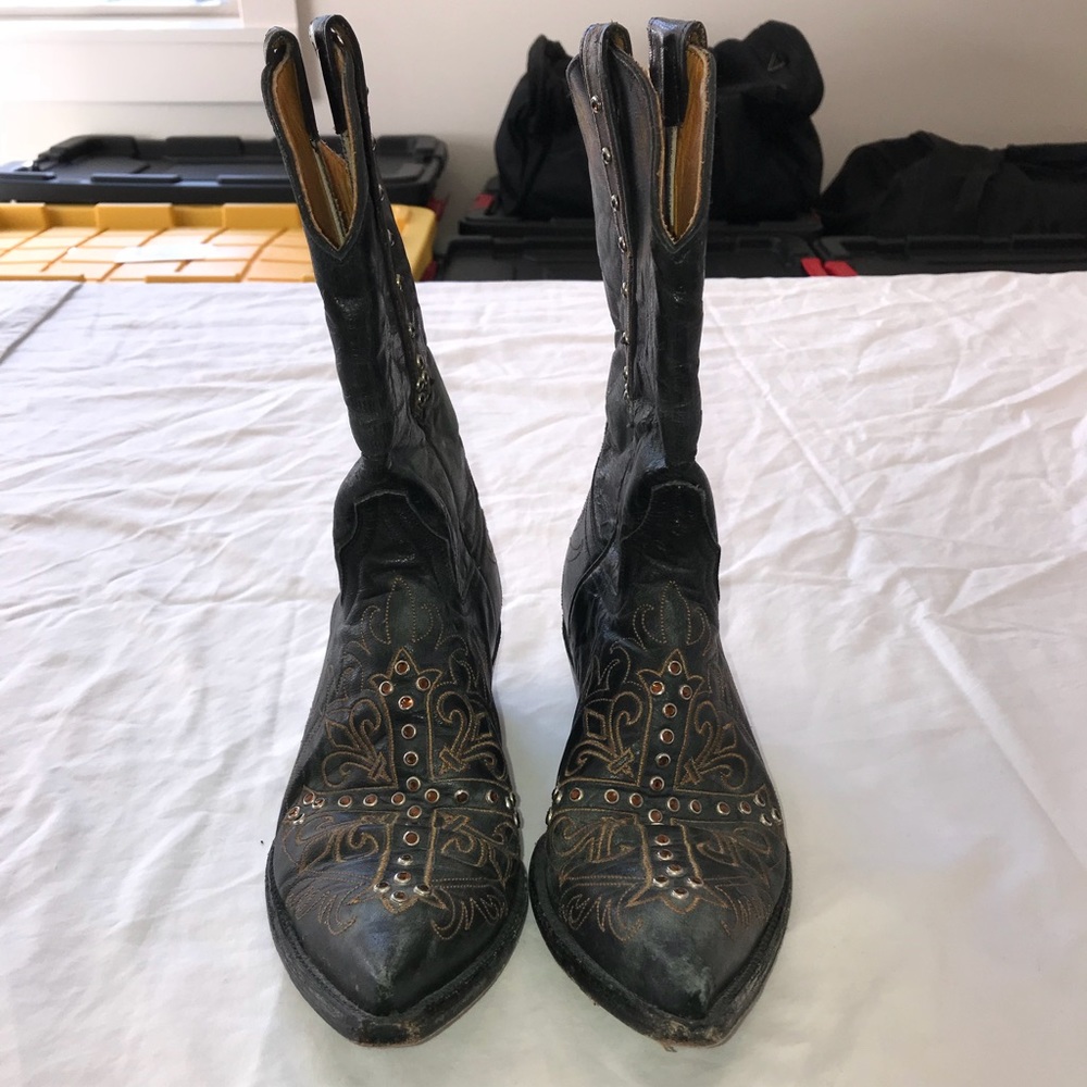 Womens black Old Gringo cowboys boots